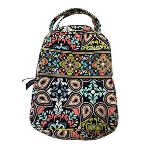 Vera Bradley insulated lunch bag, zipper, handles